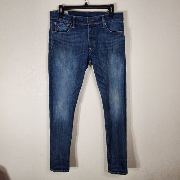 Polo Ralph Lauren Tompkins Skinny Fit Womens Size 30 Blue Denim Jeans 32x29 - Picture 14 of 14